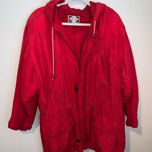 Vintage Paris Sport Club Red Coat